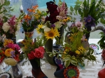 Holsworthy and Stratton Show Flower show marquee